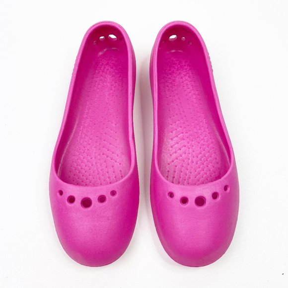 crocs ballet flats pink